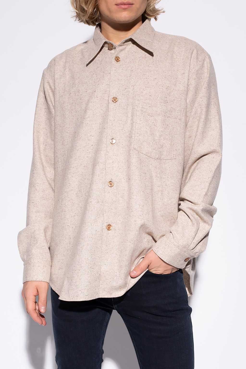 Superdry Sweater Roll Neck Lambswool - Shirt with pocket Acne
